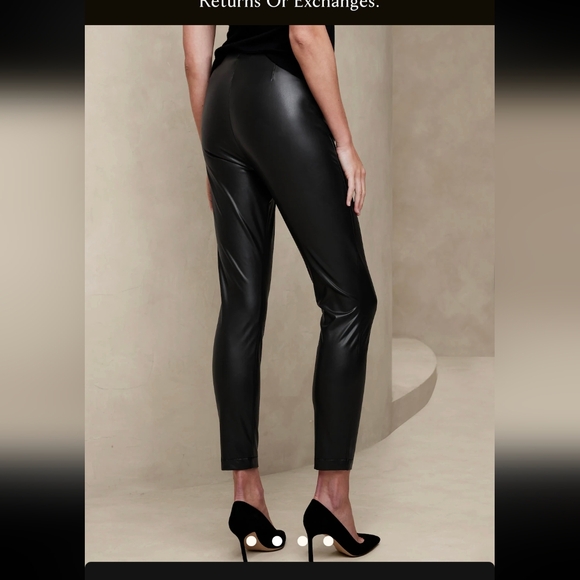 Banana Republic Vegan Leather Legings - Picture 5 of 6
